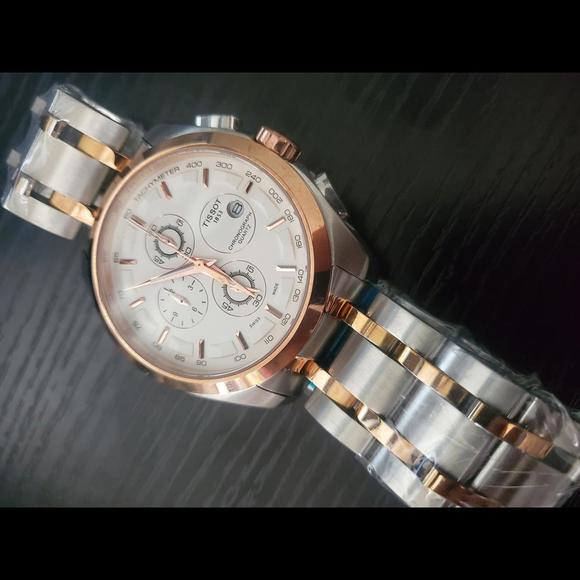 Tissot Other - 🔥NEW Tissot Couturier Tachymeter Chronograph Rose Gold Men's Watch
